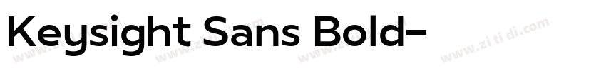 Keysight Sans Bold字体转换